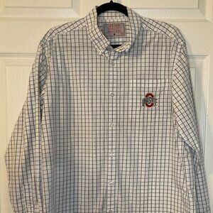 Ohio State Buckeyes Men's Button Down Shirt - Chest Pocket Logo - Size M